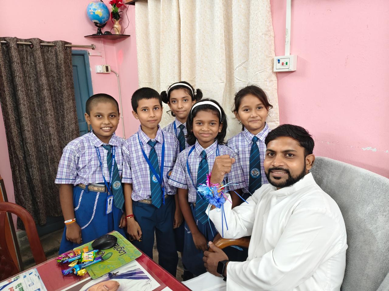 Students in School Uniform