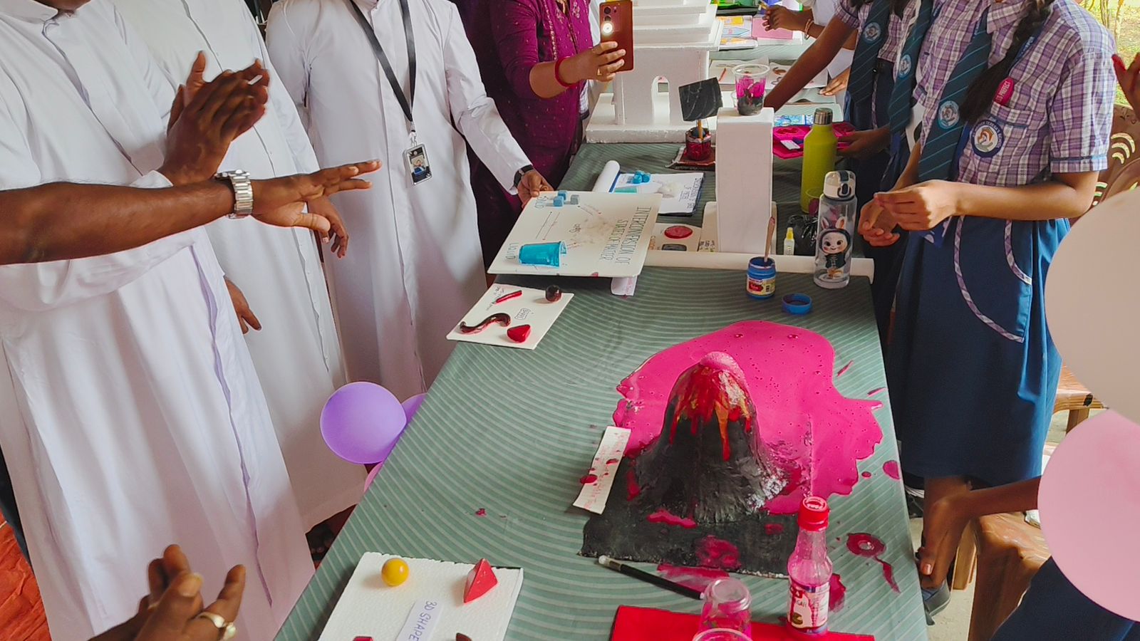 Students in House Sports Uniforms