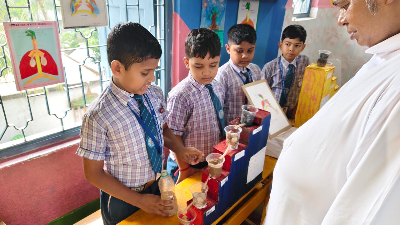 Students Attending Morning Assembly