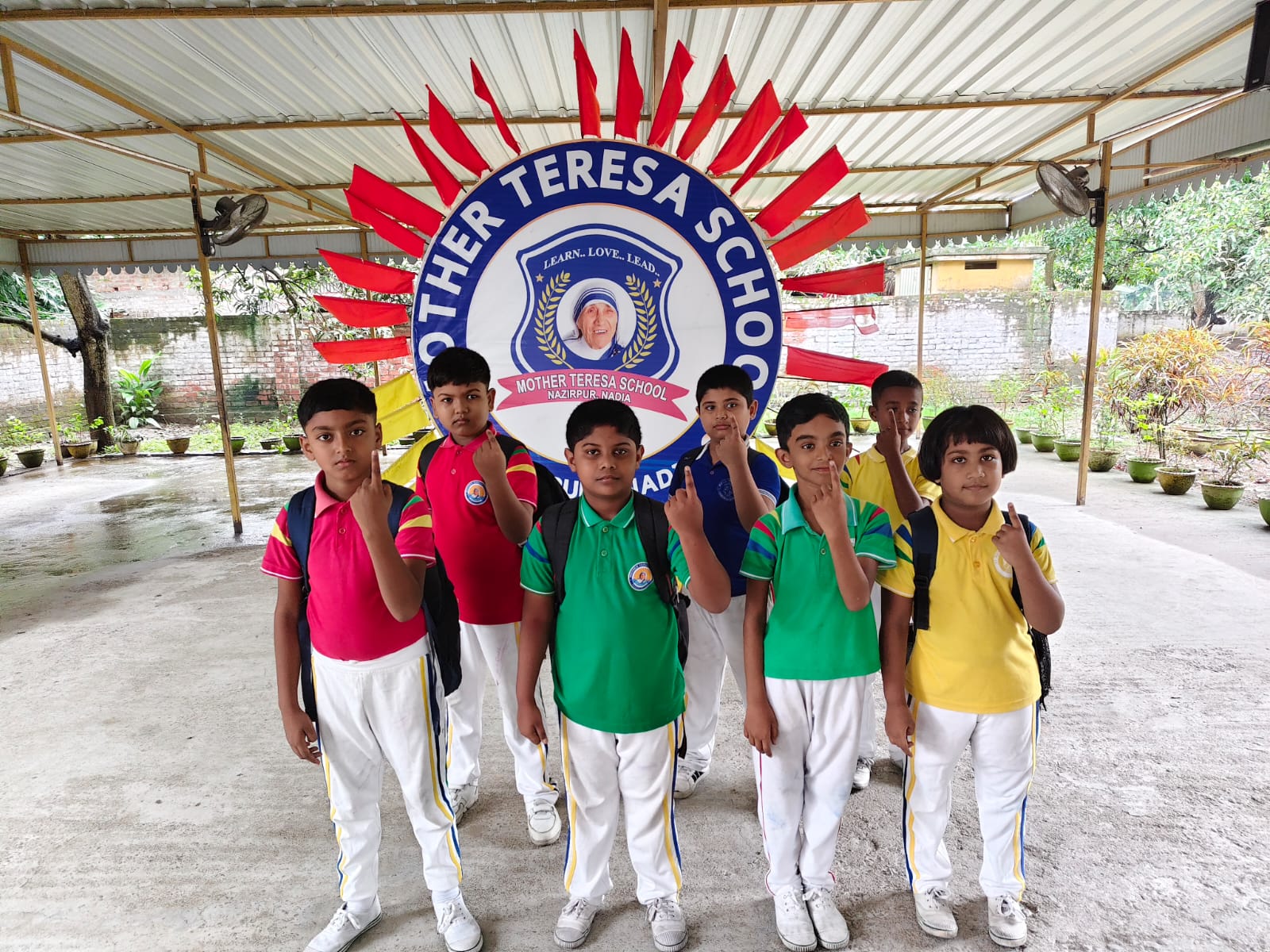 School Council Student Representatives with Logo