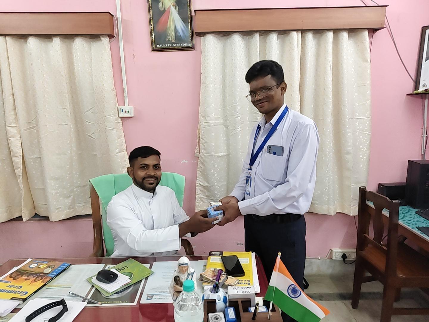 Principal Delivering Speech at Event